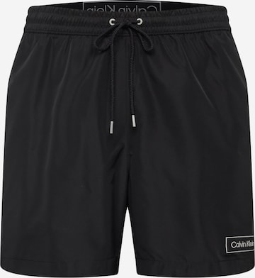 Calvin Klein Swimwear Board Shorts in Black: front