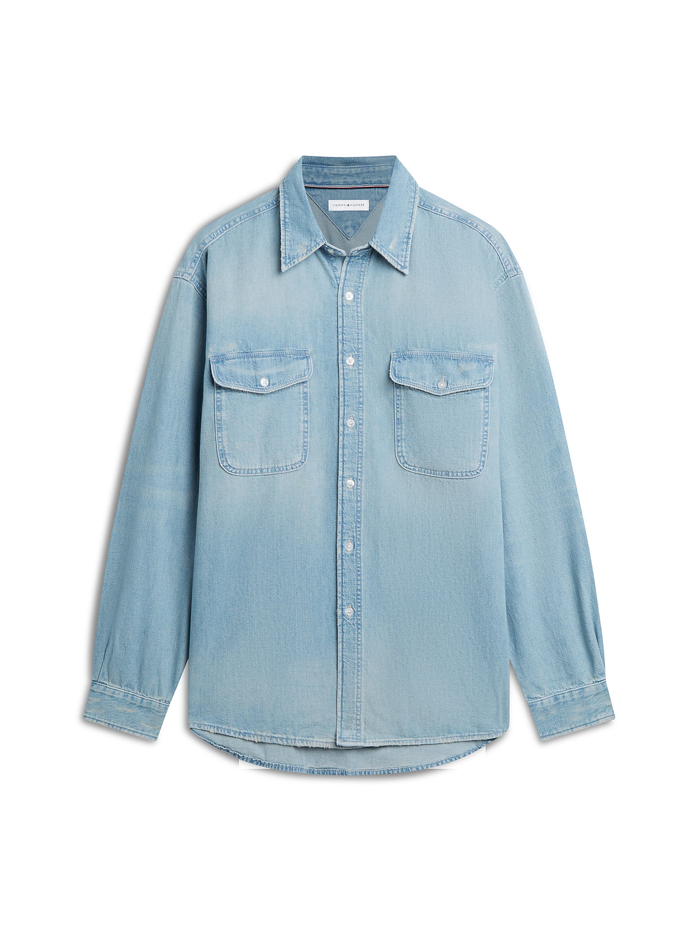 Coupe regular Chemise TOMMY HILFIGER en bleu : devant