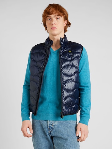 Blauer.USA Bodywarmer in Blauw: voorkant