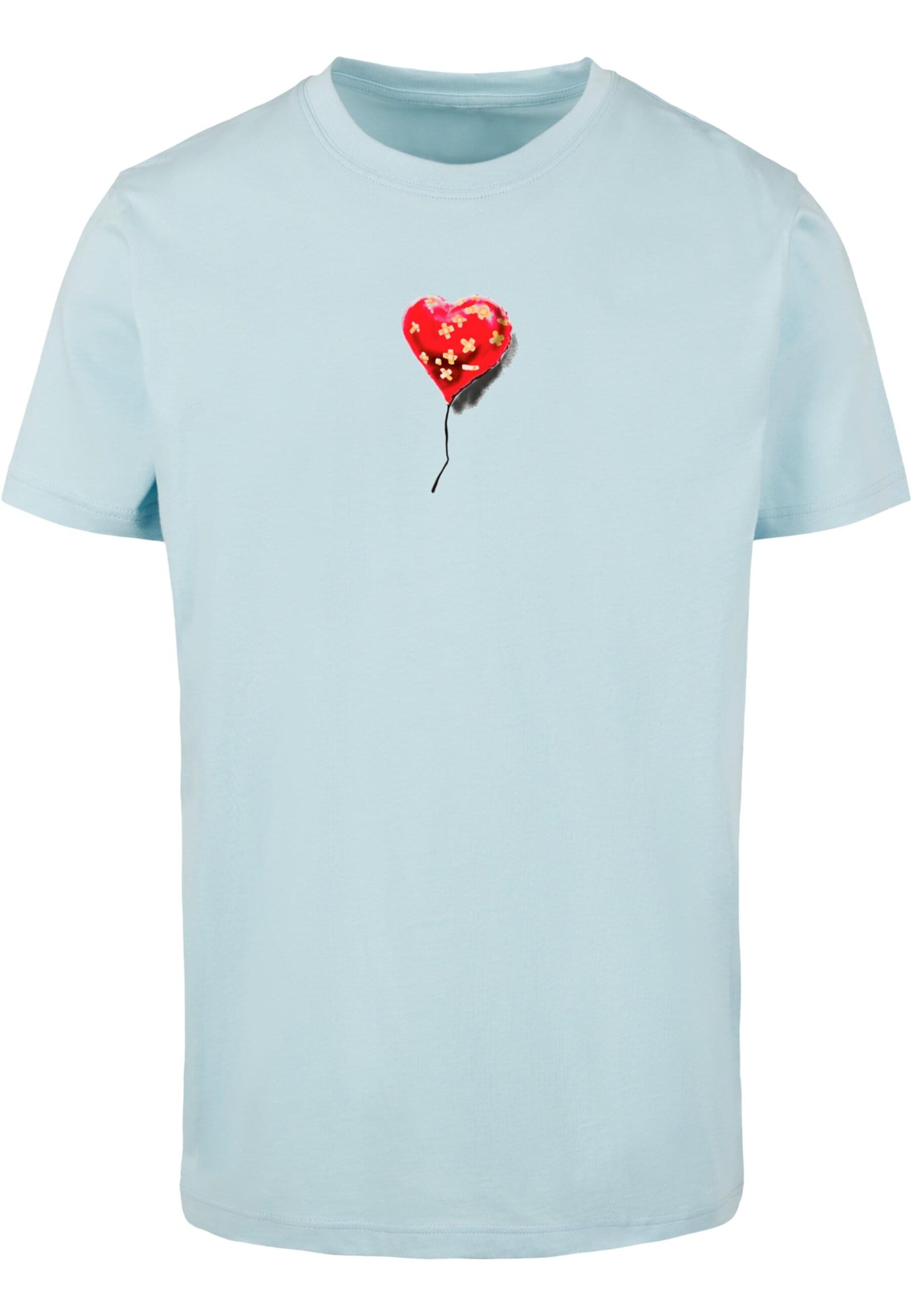 Maglietta 'Banksy - Love Hurts' di Merchcode in blu: frontale