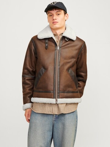 JACK & JONES Winter Jacket 'JORCole' in Brown: front