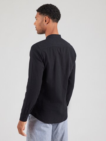 Slim fit Camicia di Lindbergh in nero