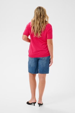 KAFFE CURVE Sweter 'KClizzy' w kolorze czerwony