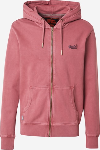 raudona Superdry Džemperis 'Essential': priekis