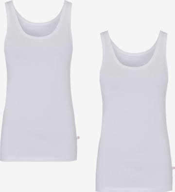 BeeDees Top 'Tanktop im Doppelpack EVERY DAY Trägershirt' in White: front