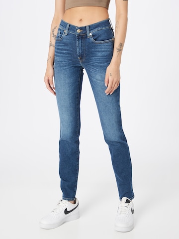 7 for all mankind Skinny Jeans 'ROXANNE' in Blauw: voorkant