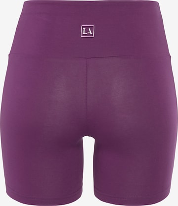 LASCANA Skinny Workout Pants in Purple
