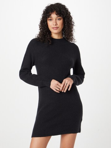 Abercrombie & Fitch Knitted dress in Black: front