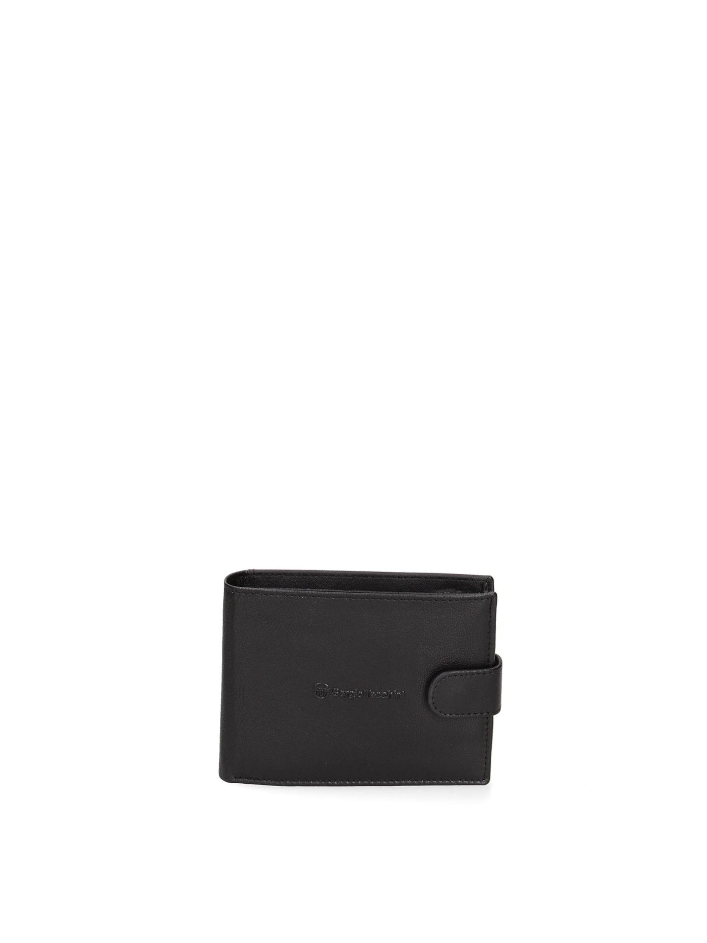 Portamonete di Sergio Tacchini in nero: frontale