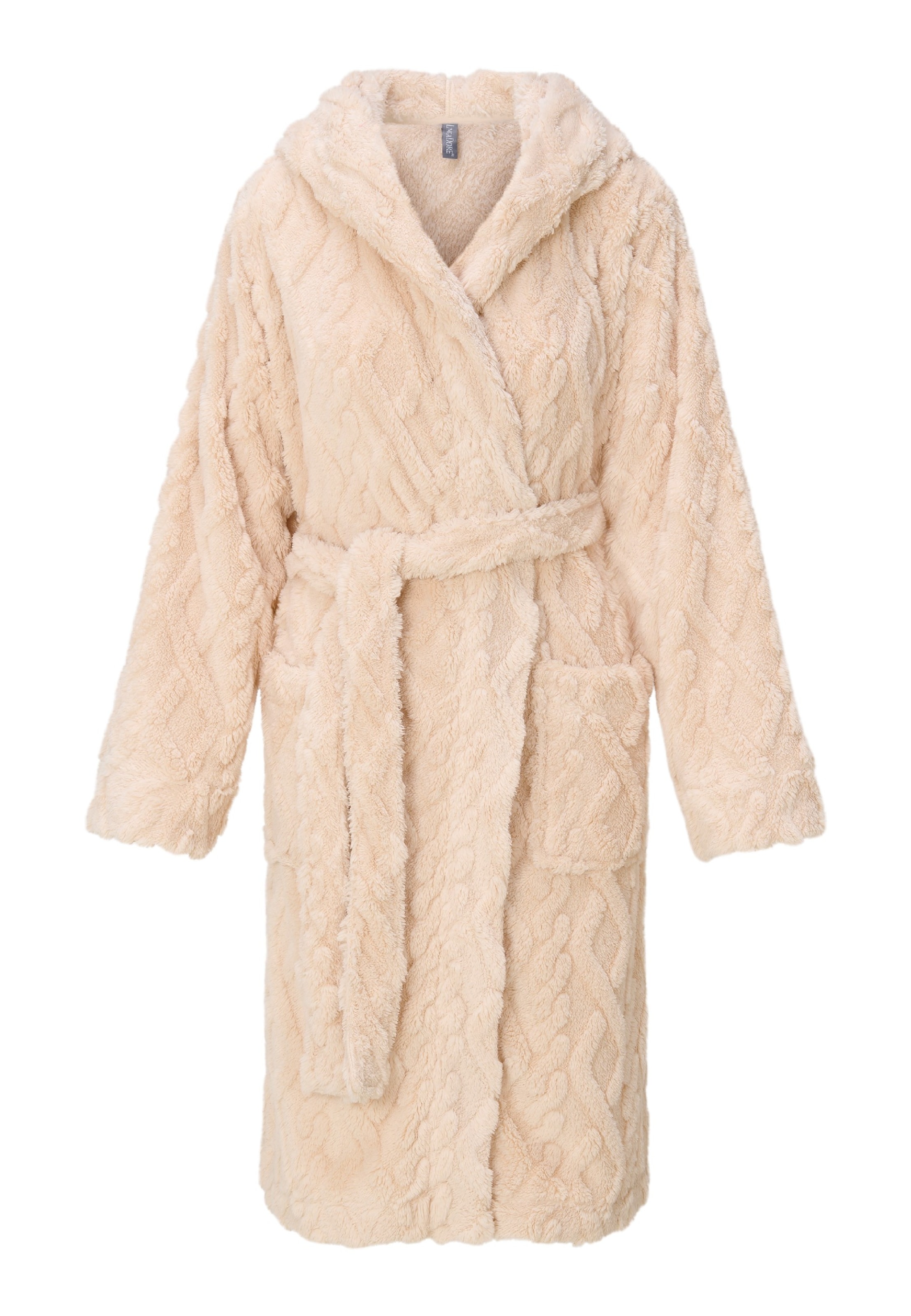 LingaDore Bademantel in Beige: Vorderseite