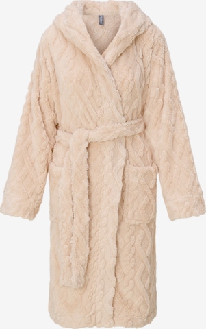 LingaDore Bademantel in Beige: Vorderseite