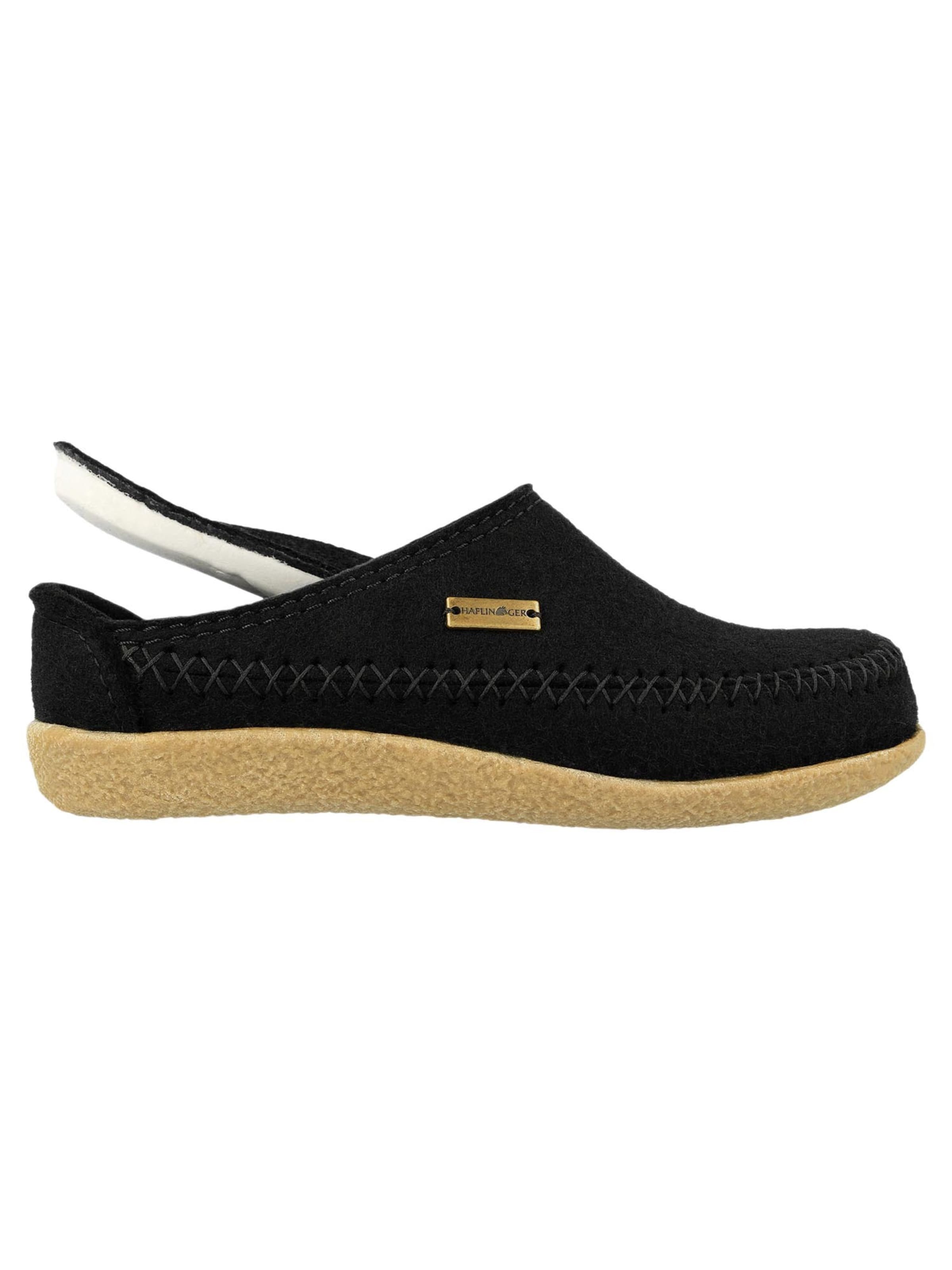 HAFLINGER Slippers 'Blizzard Credo' in Black