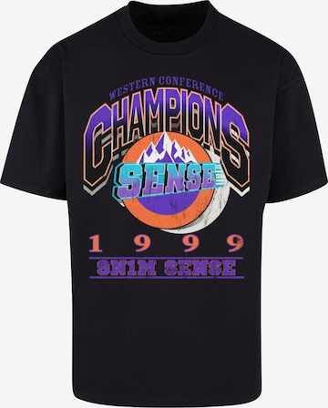 9N1M SENSE Shirt 'Champions' in Black: front