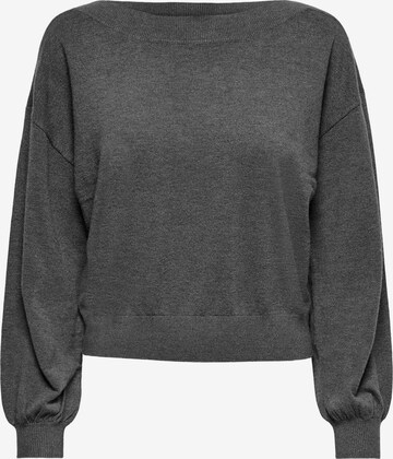 ONLY Пуловер 'Cozy' в сиво: отпред
