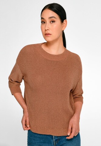 Peter Hahn Pullover in Braun: Vorderseite