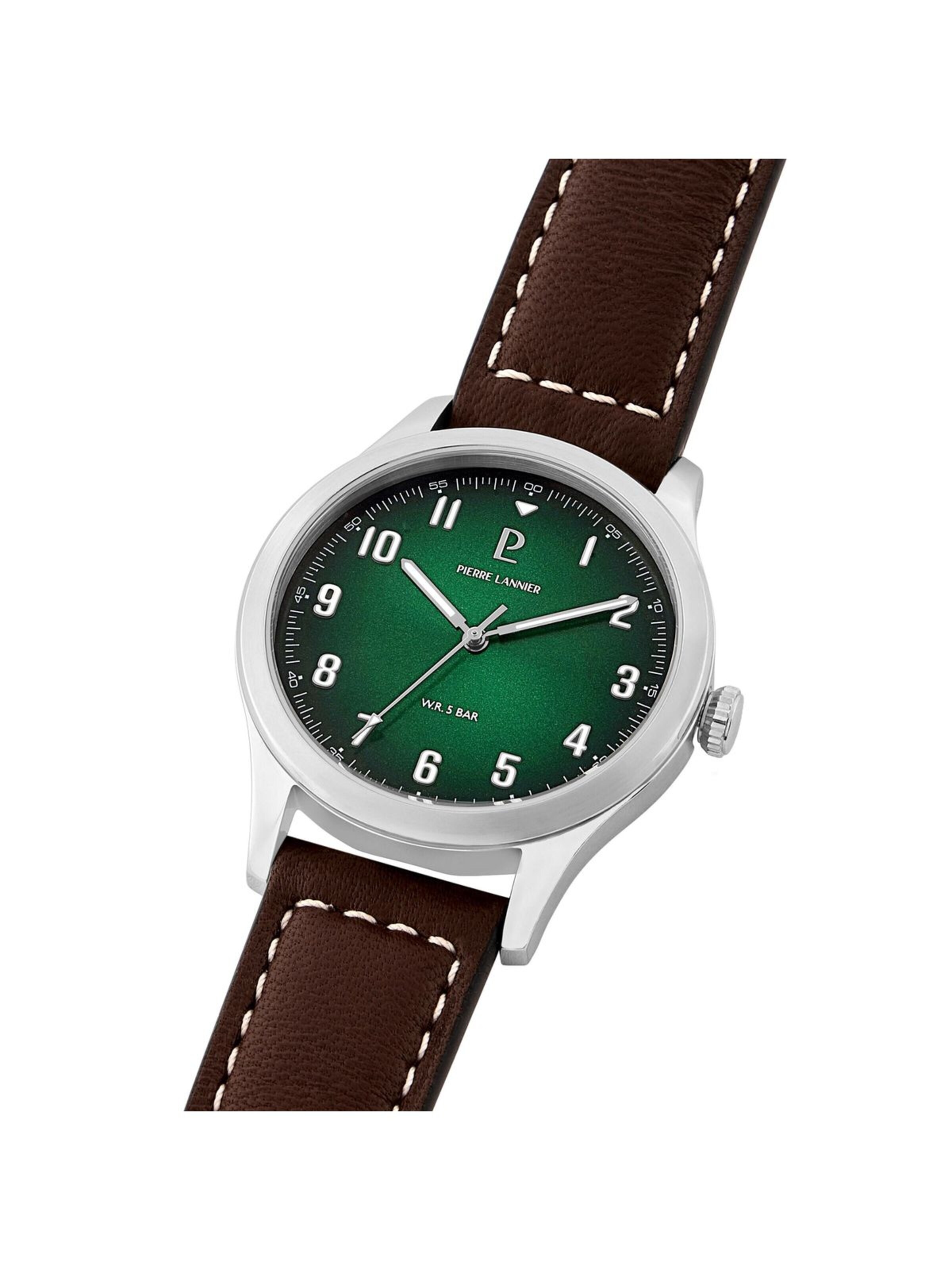 Montre à affichage analogique Pierre Lannier en vert