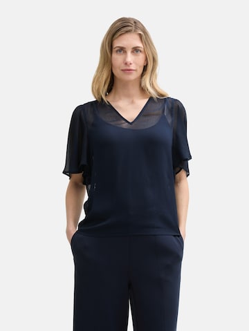 TOM TAILOR Bluse in Blau: Vorderseite