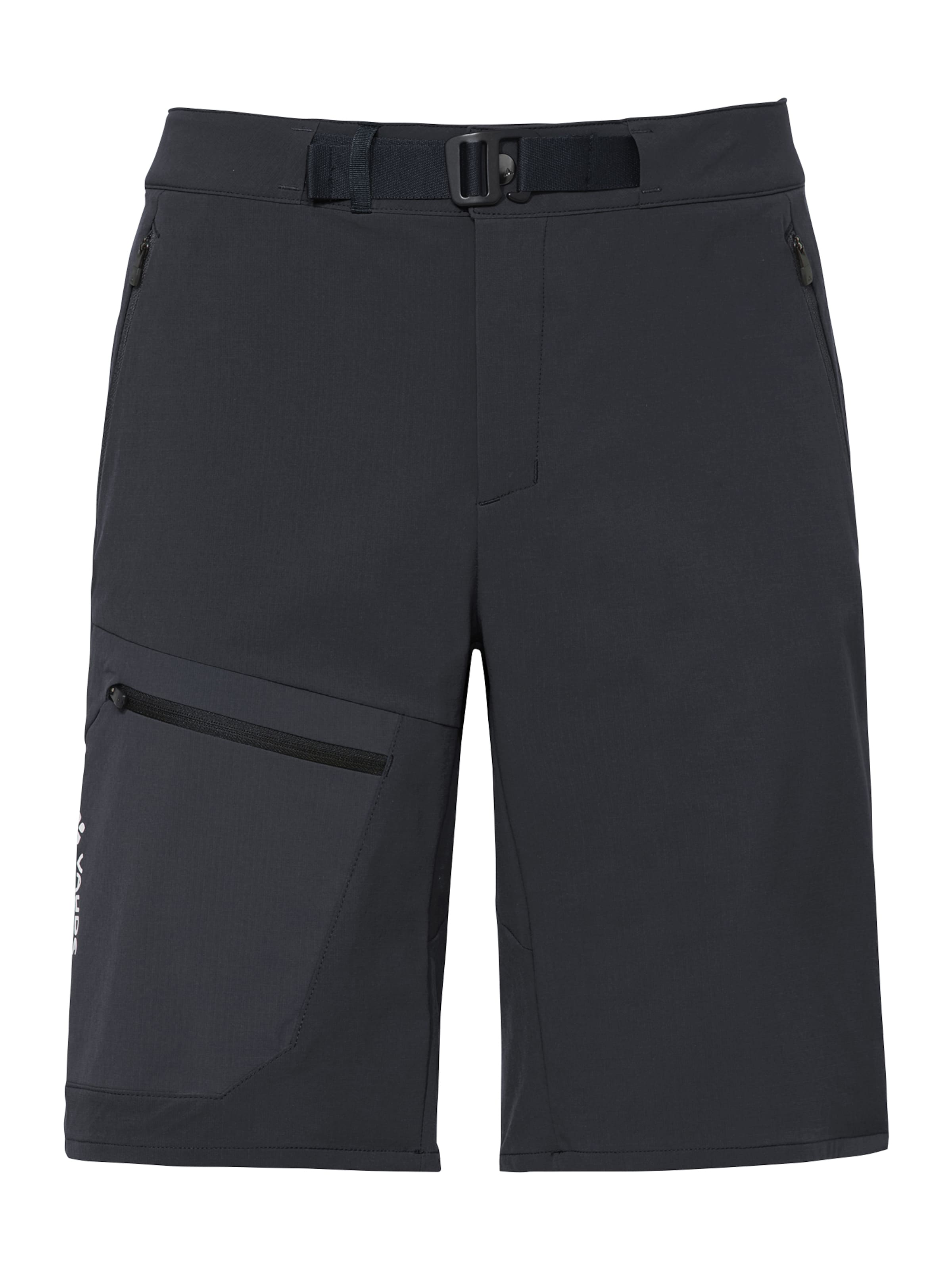 VAUDE Outdoor trousers 'Badile II' in Black: front