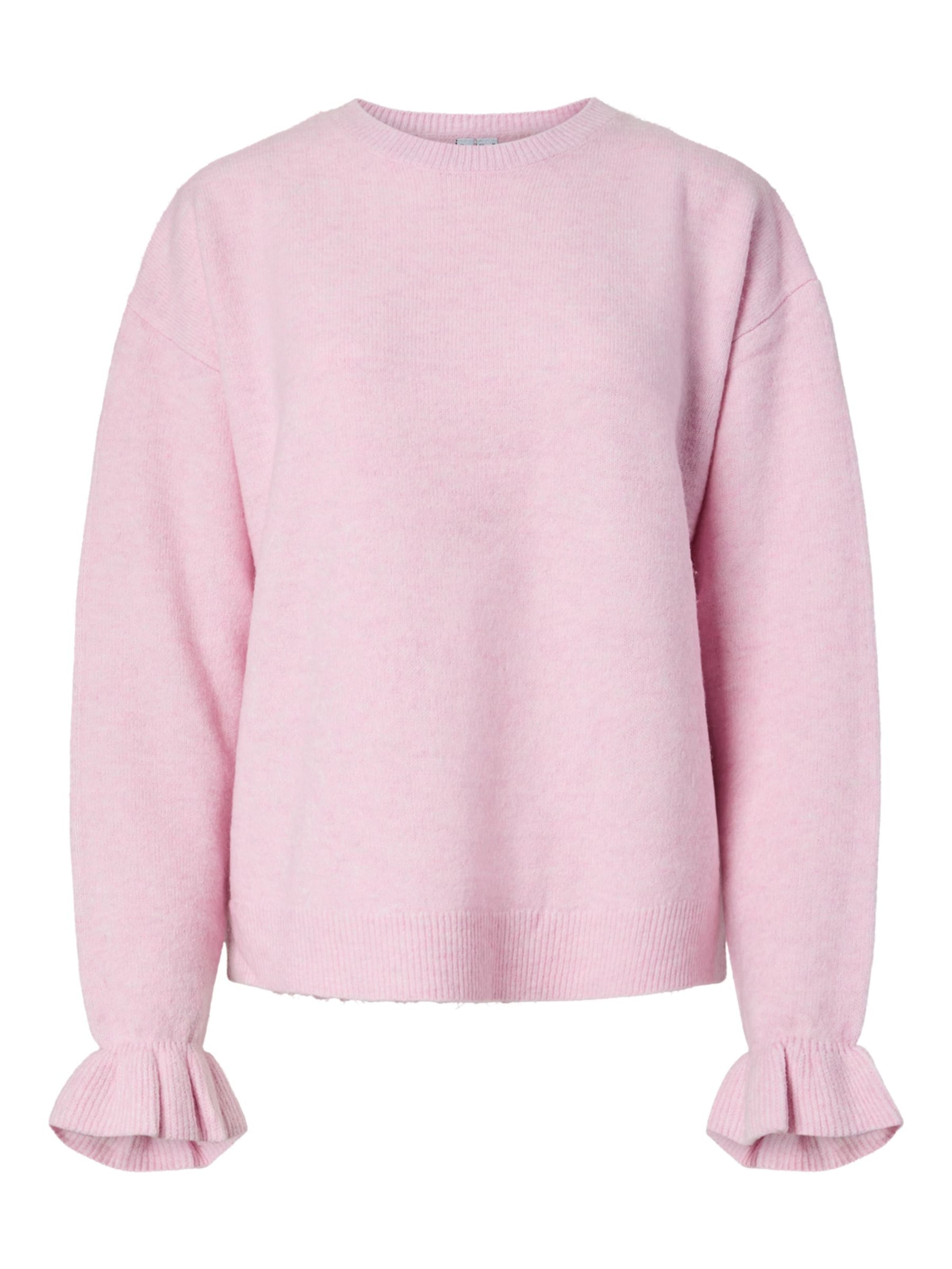 PIECES Oversized trui 'Sally' in Roze: voorkant