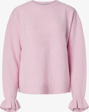 PIECES Oversized trui 'Sally' in Roze: voorkant