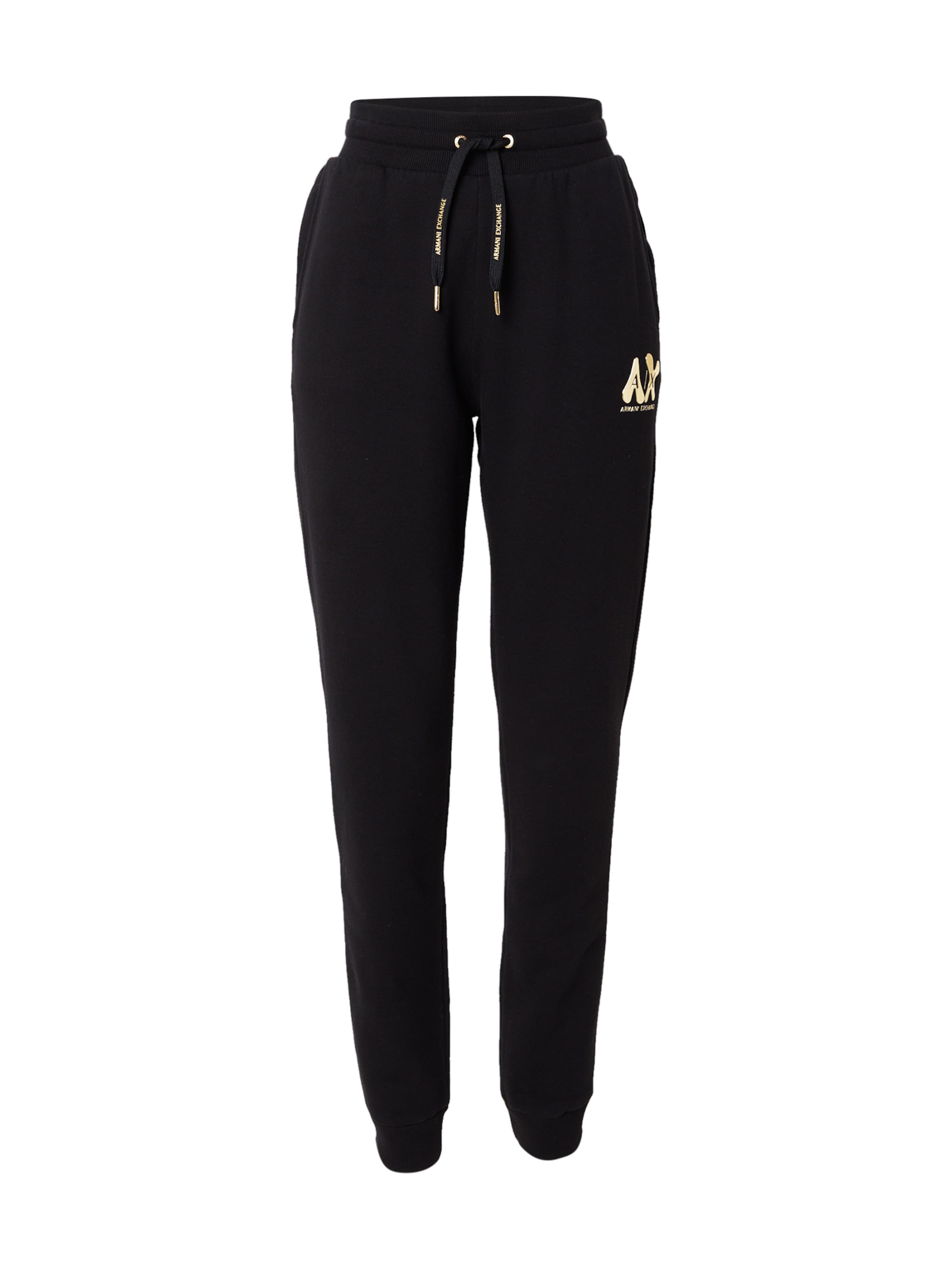 ARMANI EXCHANGE - Tapered Pantalón en negro: frente