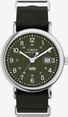 Orologio analogico 'Weekender' di TIMEX in verde: frontale