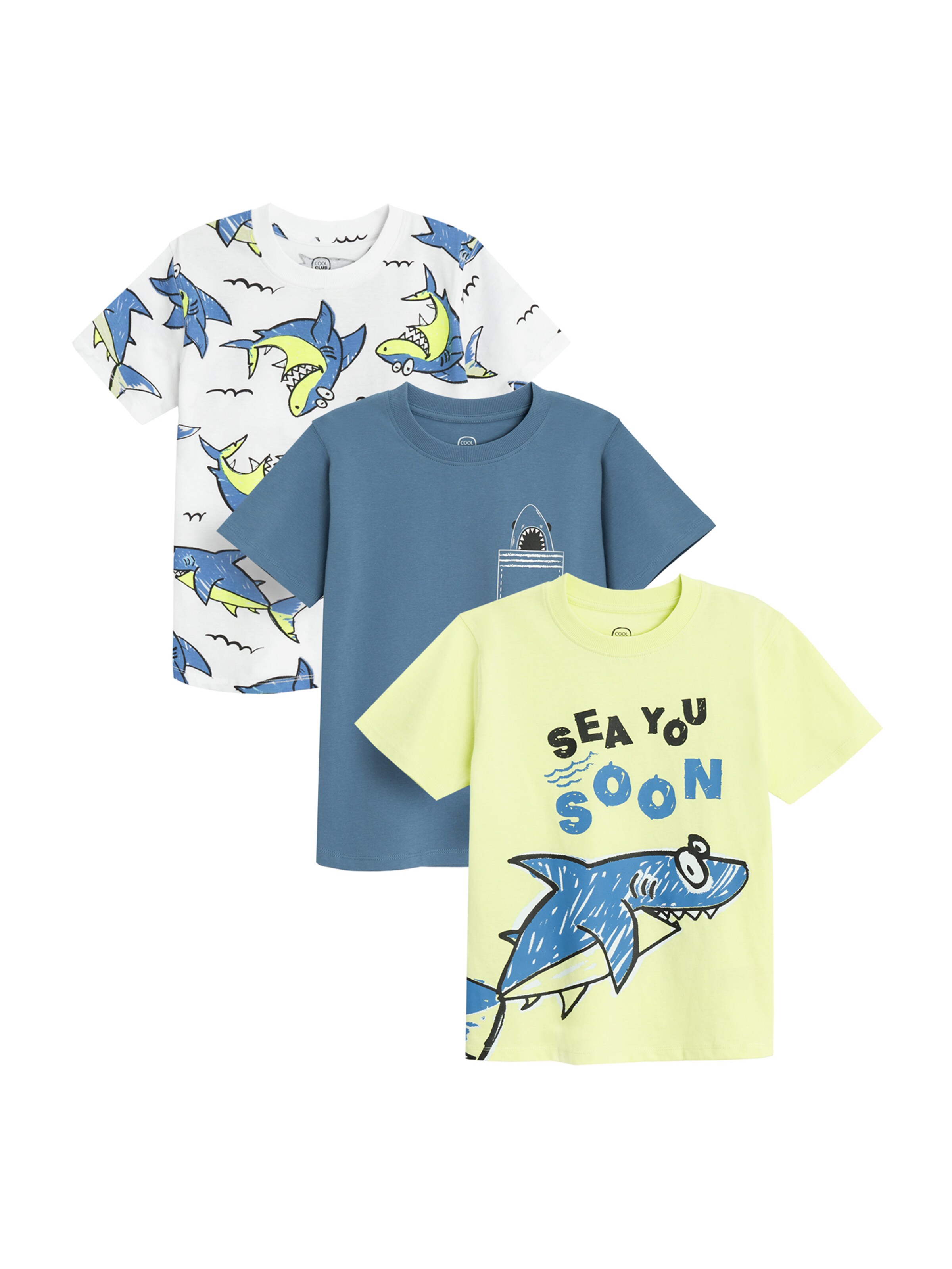 Cool Club T-Shirt in Blau: Vorderseite