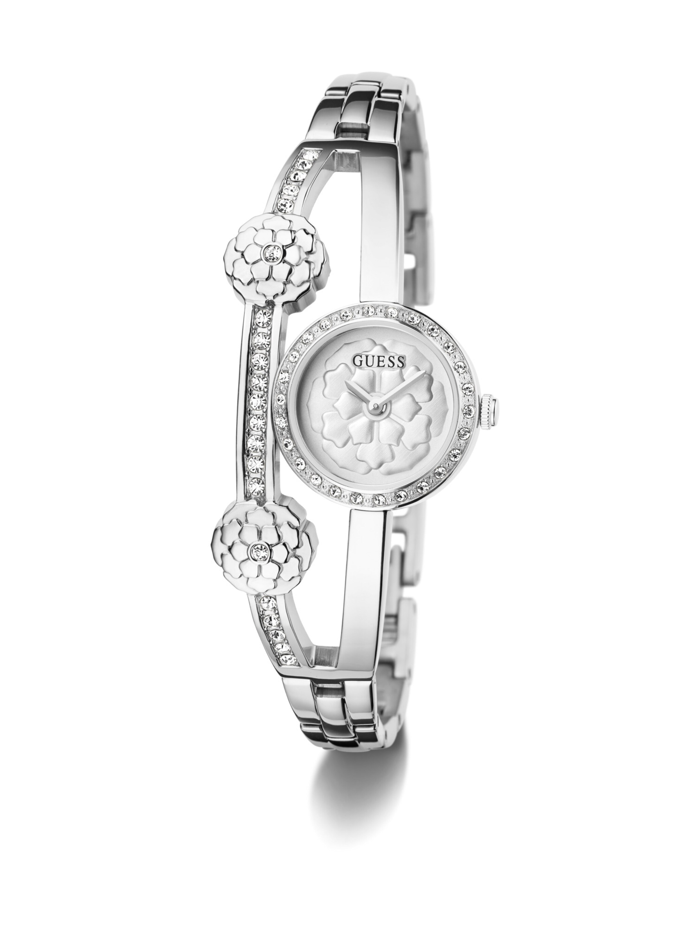 GUESS Analoog horloge 'Chloe' in Zilver