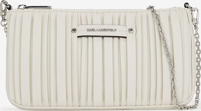 Karl Lagerfeld Pochette en argent / blanc cassé, Vue avec produit