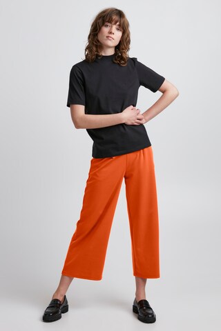 Wide Leg Pantalon à pince 'KATE' ICHI en orange