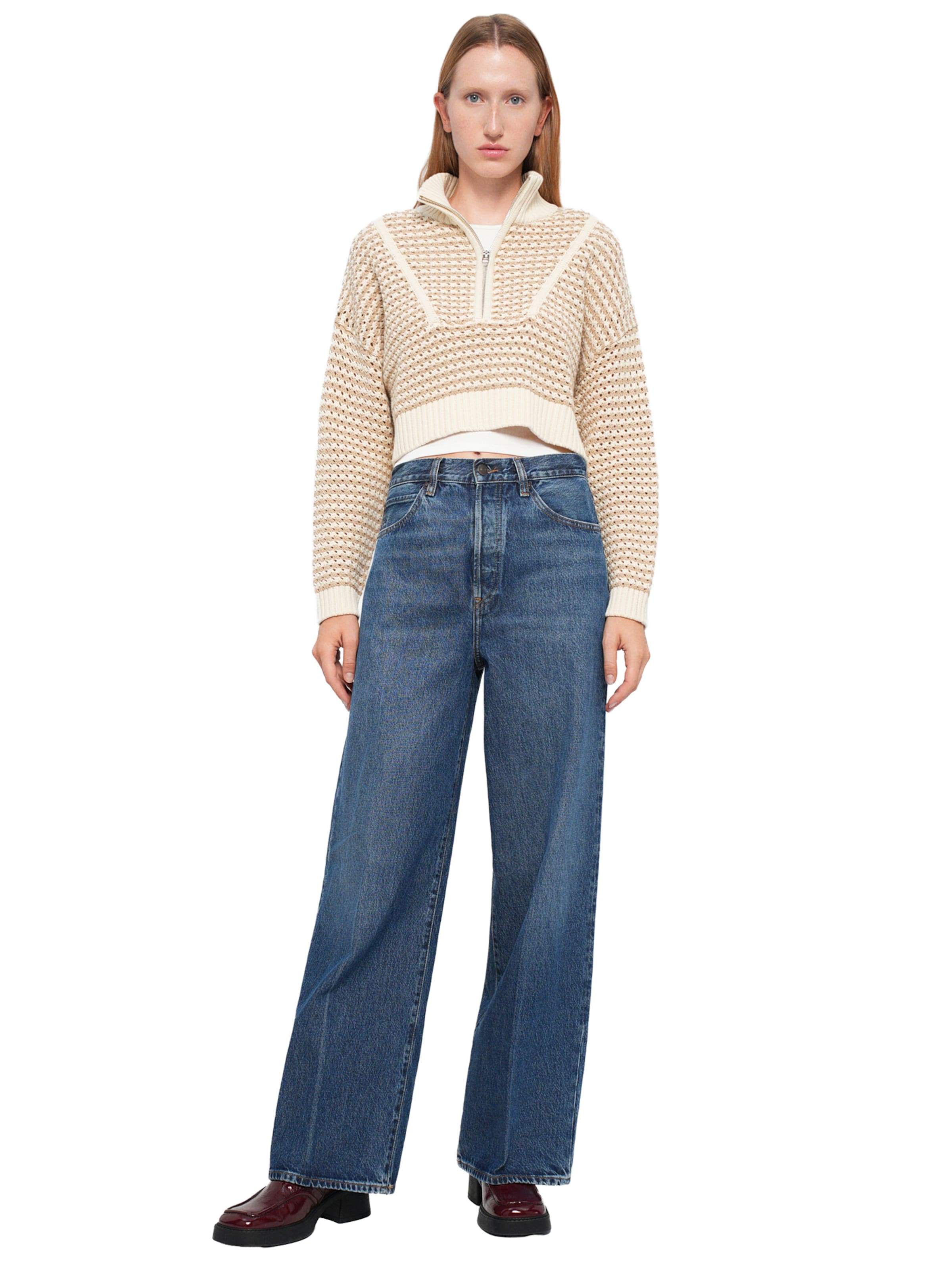 FRAME Широкий Джинсы 'THE COLLEGIATE' в Синий