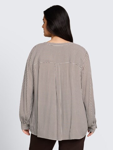 Tom Tailor Women + Blus i brun