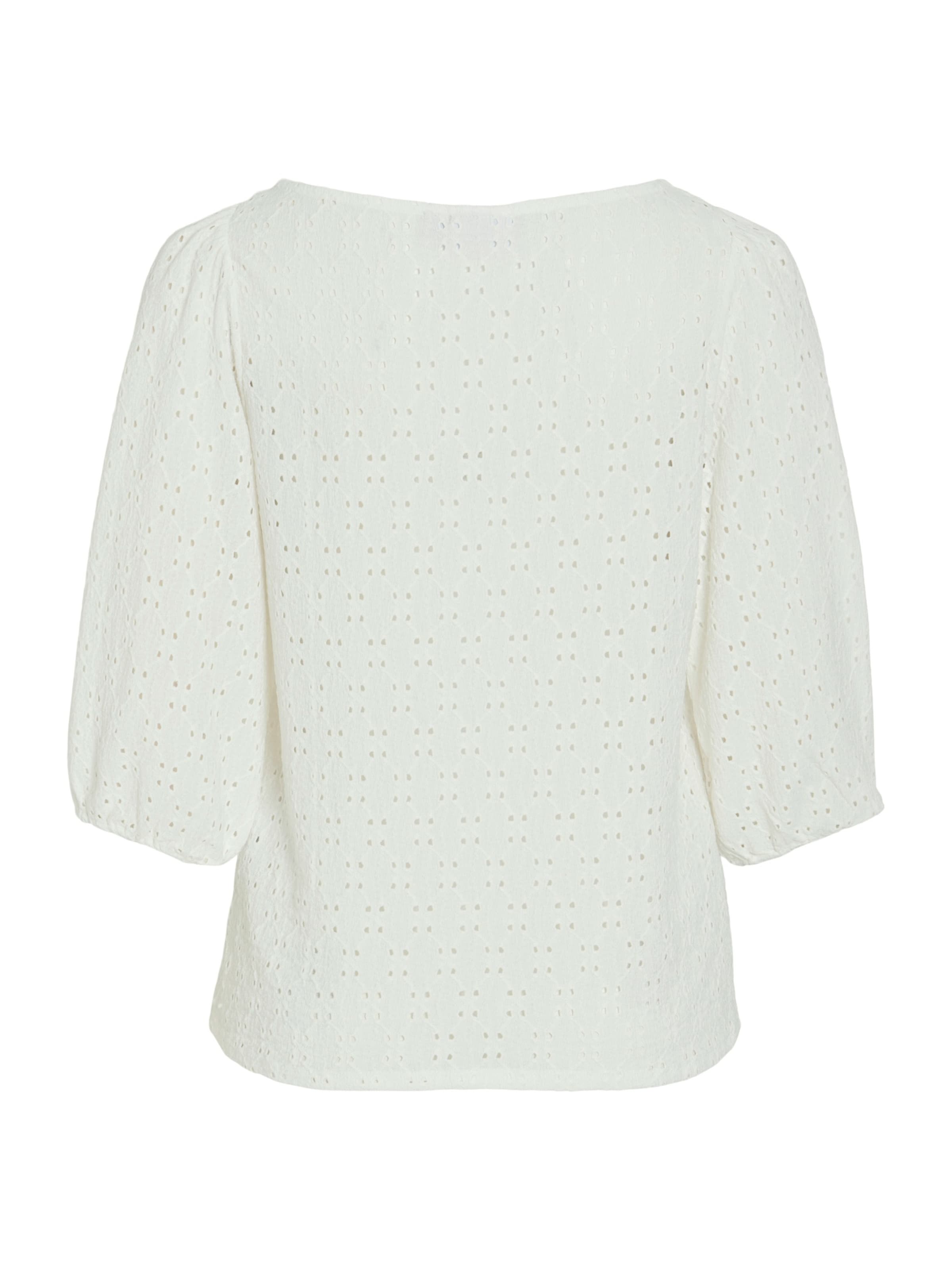 VILA Тениска 'VIFRIMA' в бяло