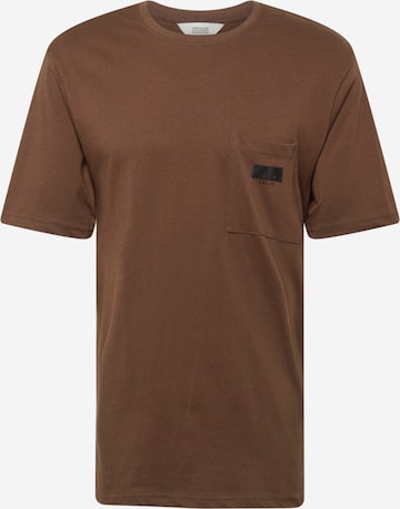 !Solid Shirt 'Vicente' in Brown: front