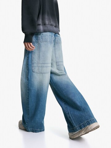 Baggy Jean Bershka en bleu