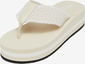 Marc O'Polo Teenslipper in Beige: voorkant