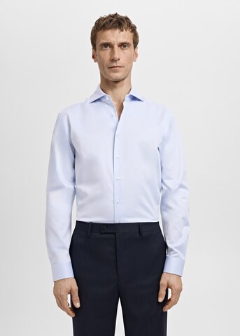 MANGO MAN Regular Fit Hemd 'Masnoub' in Blau: Vorderseite