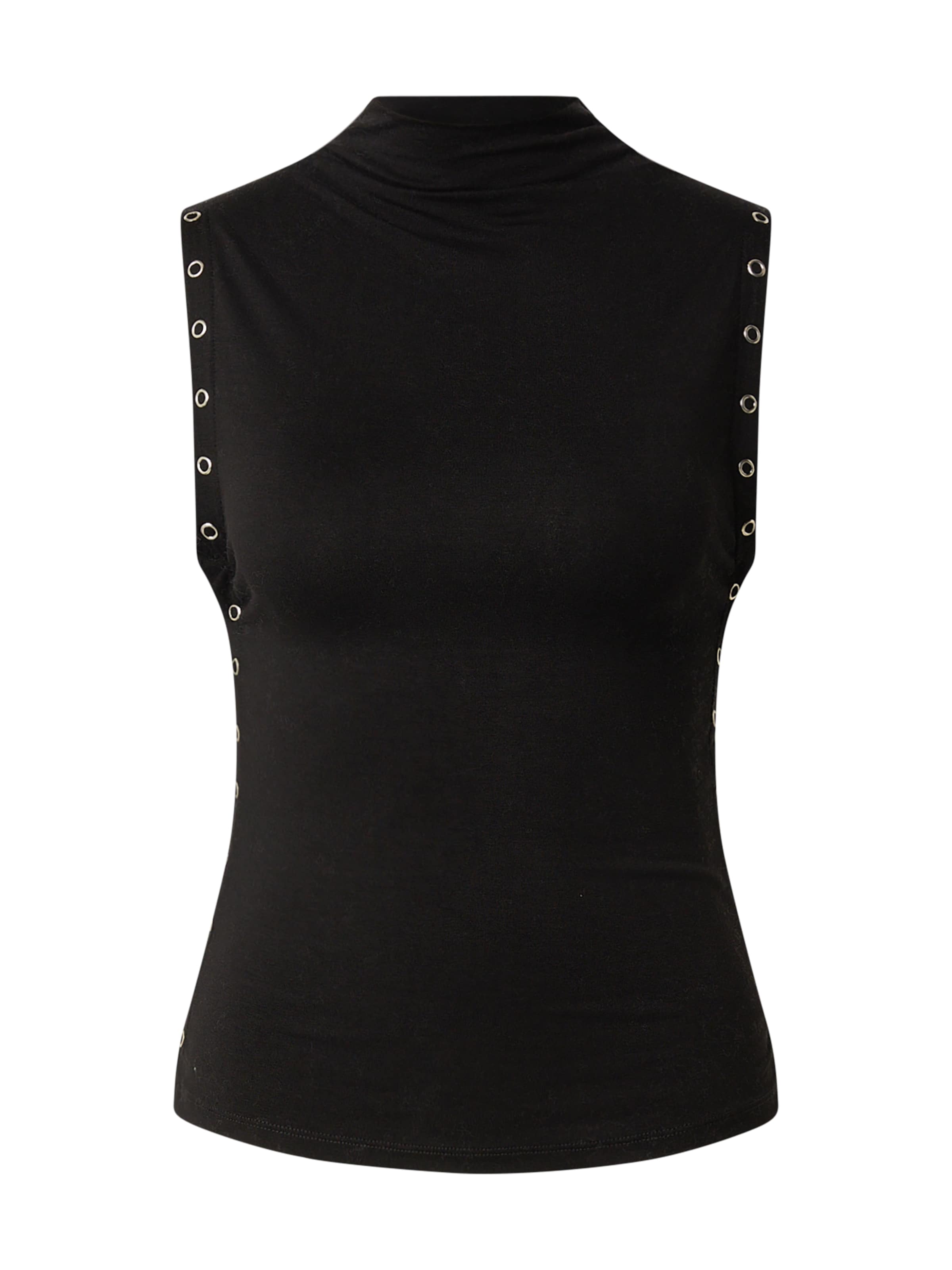 WEEKDAY Топ в Черный: спереди