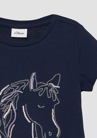 T-Shirt s.Oliver en bleu