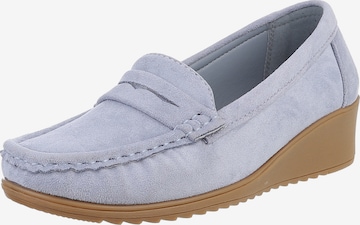 Ital-Design Slipper in Blau: Vorderseite