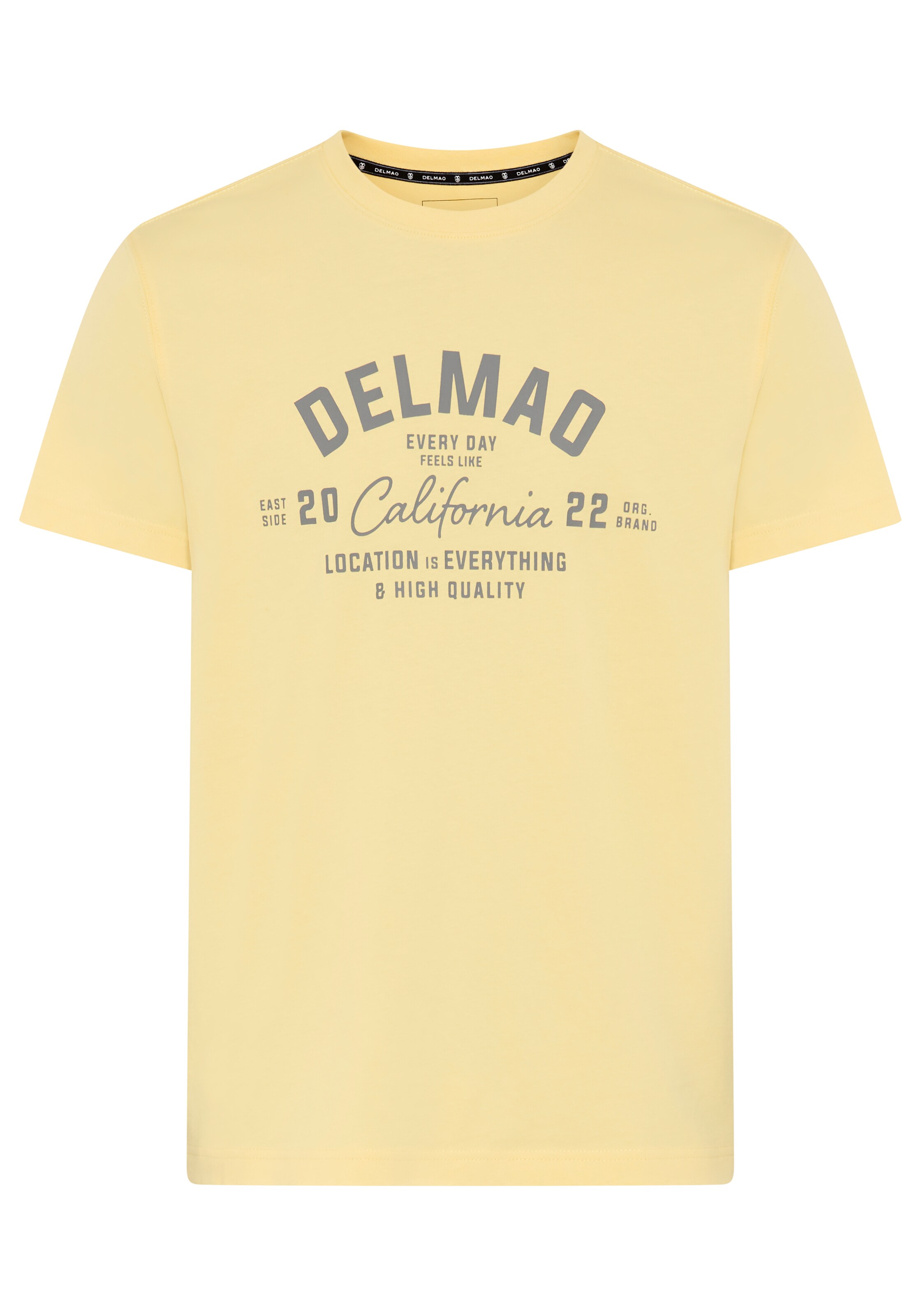 DELMAO T-Shirt in Gelb: Vorderseite