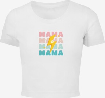 Merchcode T-Shirt 'Mothers Day - Mama' in Weiß: predná strana