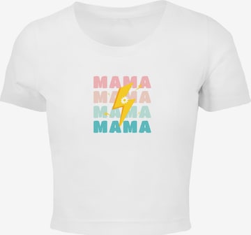 Maglietta 'Mothers Day - Mama' di Merchcode in bianco: frontale