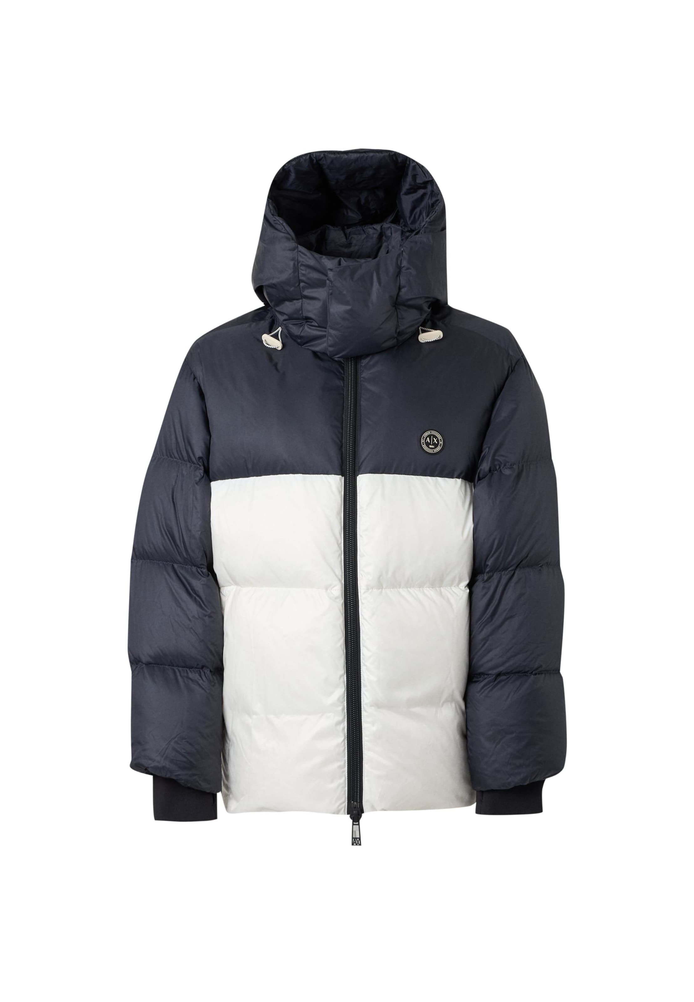 Geacă de iarnă de la ARMANI EXCHANGE pe alb: față