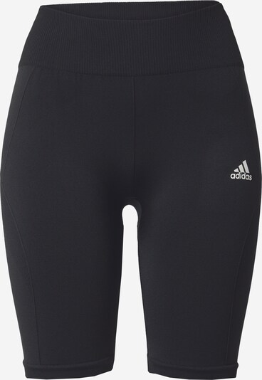 ADIDAS SPORTSWEAR Pantalon de sport 'Seamless' en noir / blanc, Vue avec produit