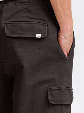 !Solid - Loosefit Calças cargo 'Nait Alann Elas' em preto