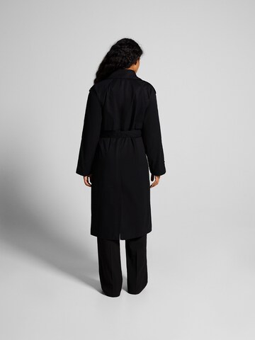 Bershka Between-Seasons Coat in Black