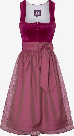 Dirndl 'Gloria' SPIETH & WENSKY en rose : devant