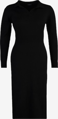 juoda Trendyol Curve Megzta suknelė: priekis