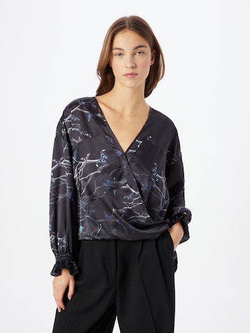 AllSaints Bluse in Schwarz: predná strana